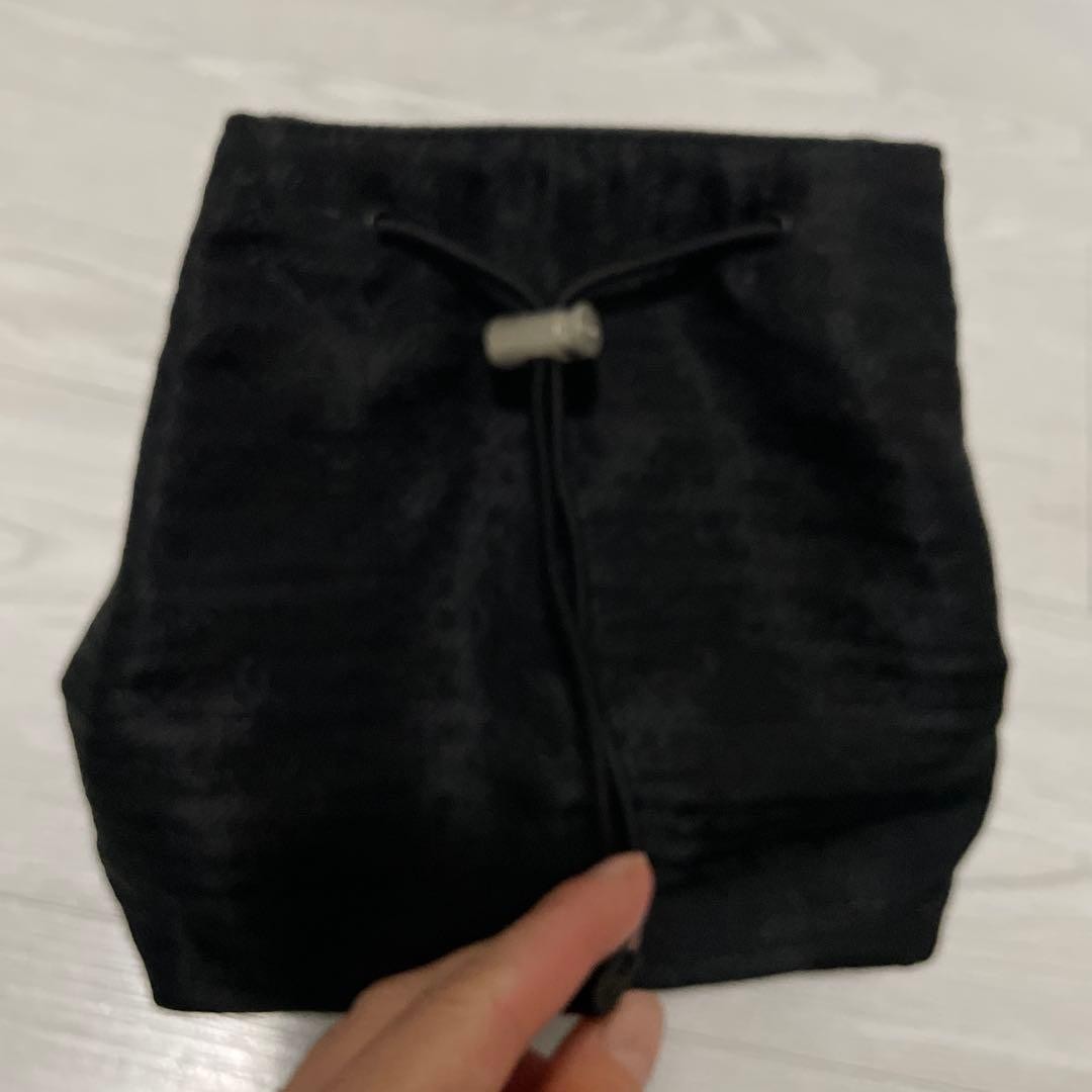 PRADA Black Drawstring Pouch Small Bag Leather To… - image 13