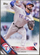 2016 Topps Update Baseball Tony Barnette #US135 NM