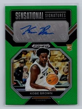 Kobe Brown 2023 Panini Prizm DP #SS-KBW Sensational Signatures  Auto Green