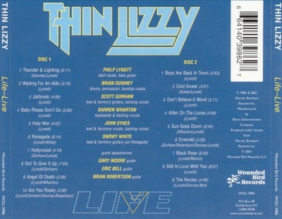 THIN LIZZY - LIFE [LIVE 1983] NEW CD