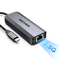 USB-C to Ethernet Adapter 2.5Gbps RJ45 Network Adapter PD 95W for PC Laptops