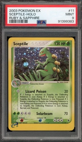 Pokemon Sceptile EX Ruby & Sapphire Holo Rare #11 PSA 9 Mint