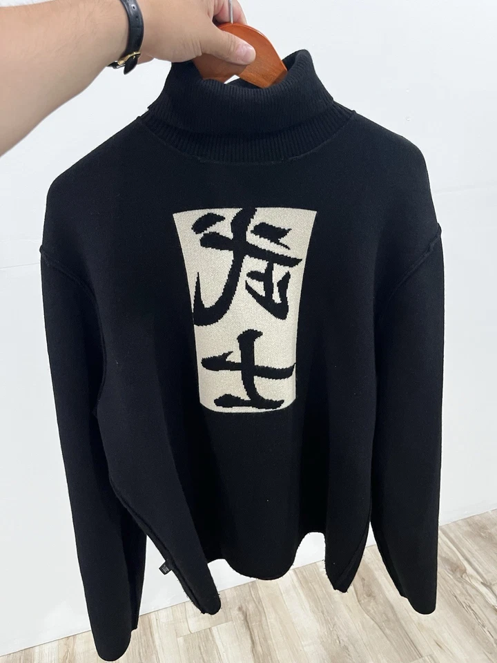Suéter Ralph Lauren Black Label cashmere gola alta XL japonês reversível raro - Imagem 2 de 4