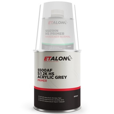 ETALON Acrylic Grey Primer/Hardener 1 Quart Kit With Mixing Cup FREE SHIPPING!