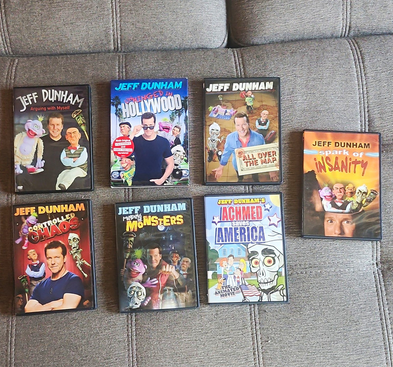 Jeff Dunham 7-DVD Comedy Lot: Arguing w/ Myself, Controlled Chaos, Achmed + More