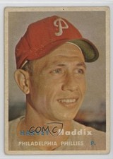 1957 Topps Scarce Series Harvey Haddix #265 4on