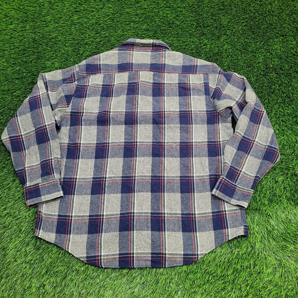 Vintage Fieldmaster Wool Flannel Button Shirt XL Buffalo Plaid 80s 90s - Image 4 of 4