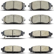 8PCS Front Rear Ceramic Brake Pads Replacement Kit Fits 2009-2013 for Subaru ...
