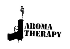 LLI Aroma Therapy Gun Smoke Funny | Decal Vinyl Sticker | Cars Trucks Vans 