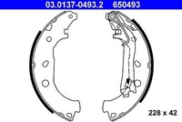 Ate Bremsbackensatz Hinterachse U.A. FüR CitroËN, Fiat, Peugeot
