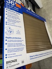 Screen Door Pet Grille Metal Guard Bronze Steel Mesh Protect 36 in. x 30 in.