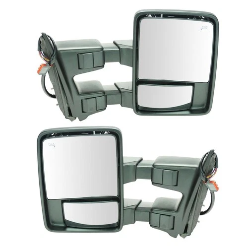 Mirror Power Fold Telescoping Heat Signal Clearance Textured Tow Pair for Ford