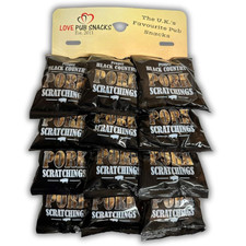 Proper Black Country Pork Scratchings Pub Card 12X60G 60 g (Pack of 12)