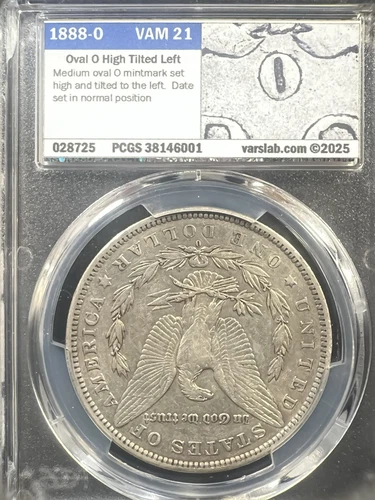 1888-O VAM 21 OVAL O TOP 100 MORGAN DOLLAR PCGS XF45 VSS 👇🏻