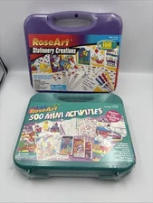 Vintage Rose Art Lot 1995 Mini Coloring Books 1998 Stationery Creations