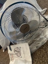 9” Chrome Floor Standing Fan Tiltable Portable Desk Table Cooling Fan