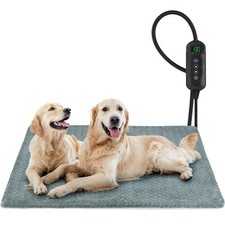 Extra Large Heated Cat Bed for Large Dogs, Waterproof Cat Heating Pad with Ti...