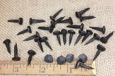 5/8" Rosehead 50 Nails Square Wrought Iron Tacks Vintage Rustic Decorative Look