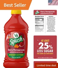 Delicious Cherry Pomegranate Juice Beverage - 25% Less Sugar, 64 Fl Oz