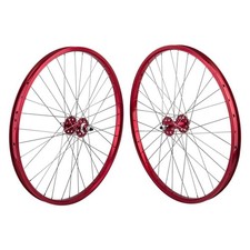 Wheel Master 26x1.75 Se Bikes Wheel Set - Red J24sg Rims Sealed 36h