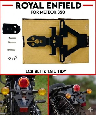 Passend Für Royal Enfield Meteor 350 '' Lcb Blitz Kennzeichenhalter Zoll
