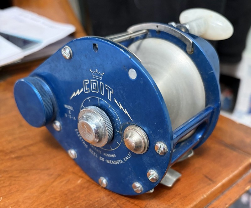 COIT Model E. Electric Reel Co. Mendota Calif. Vintage Fishing Reel