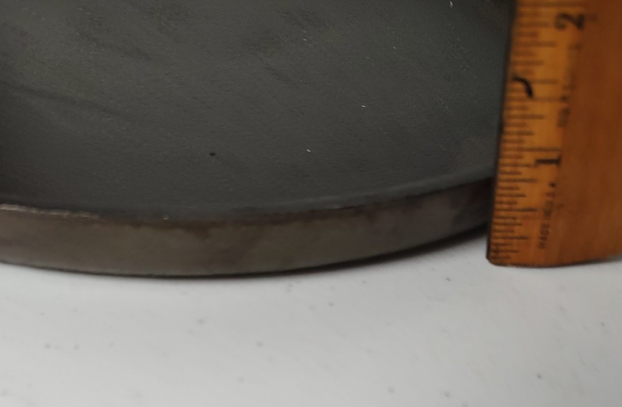 VTG Round Cookware 10" Cast Iron Shallow Grill Pan With Wood Handle Camping