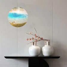 Halloween Pumpkin Skull Round Painting - Housewarming Gift