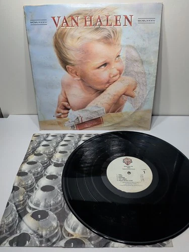 ✨VINTAGE✨Us Original Pressing 1984 Van Halen Vinyl Record Upside-Down Back Print