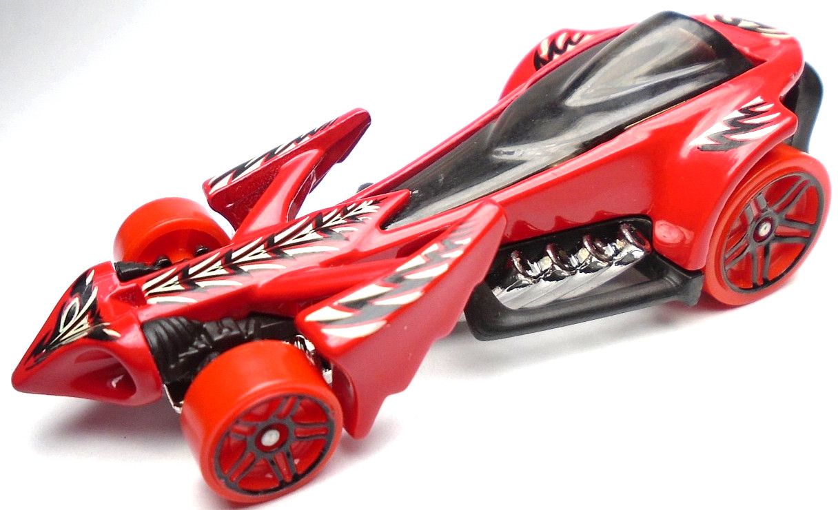 2021 HOT WHEELS STREET BEASTS PREYING MENACE RED DIECAST 3" CAR W/ WHITE & BLACK