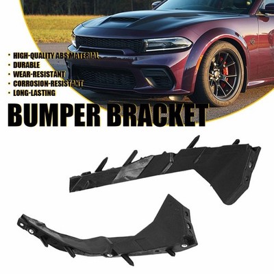 Bumper Bracket Set of 2 Fit For Dodge Charger 2015-2021 Front LH & RH Side Black