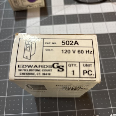 #ad #ad EDWARDS #502A Door Light Switch Pressure on Plunger 120V NEW IN BOX $18.90