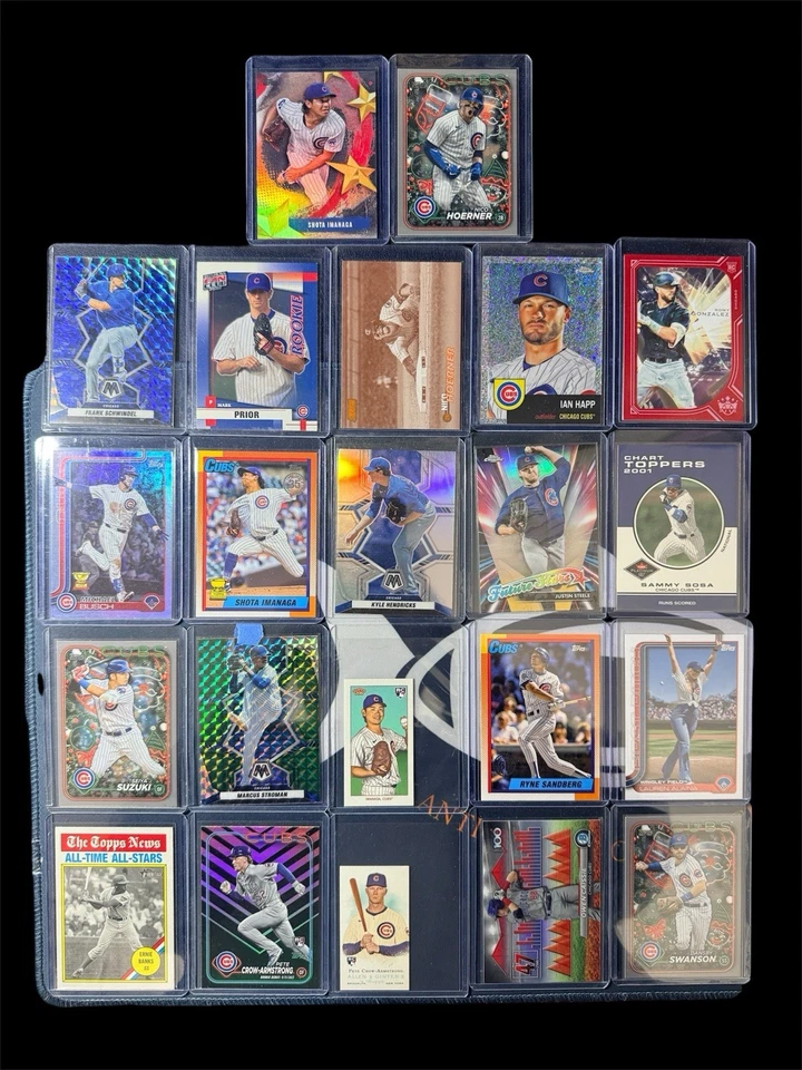 Lote de 40+ tarjetas de los Chicago Cubs - insertos de novatos y veterinarios Topps Panini Bowman cromados Foto 3 de 4