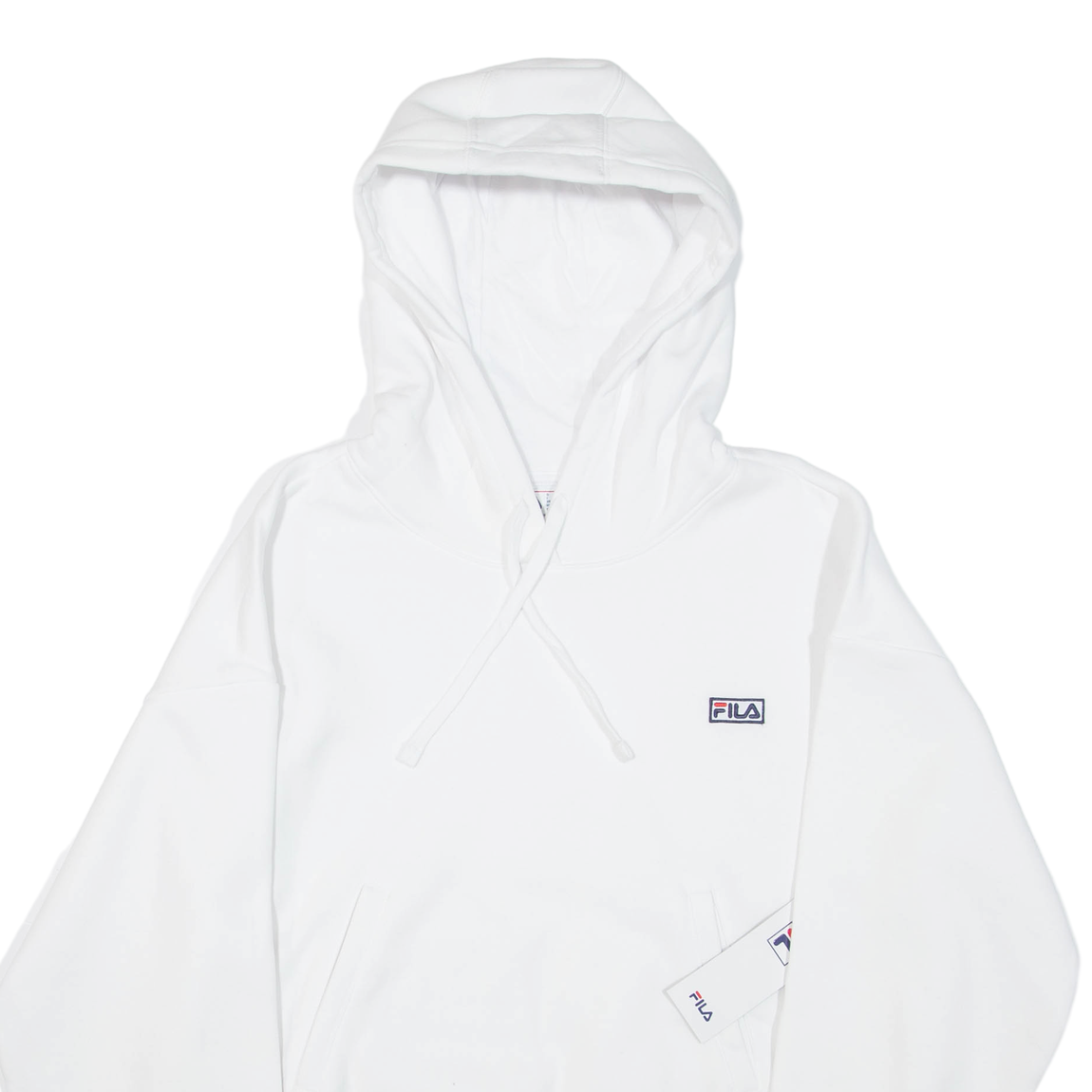 Felpa con cappuccio FILA Cropped donna bianca XL