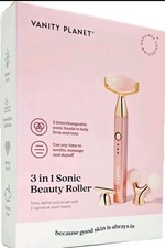 Vanity Planet 3 in 1 Sonic Beauty Face Roller Tone Define Sculpt Massage Depuff