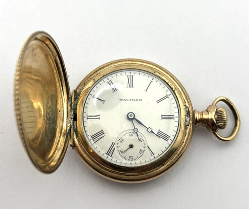 Waltham Seaside Antique Mechanical Pocket Watch  7J  0s   12701166 DOESN'T WORK