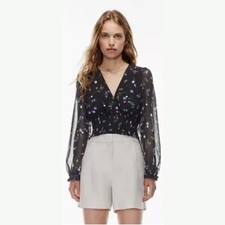 Aritzia Wilfred Wistful Genoa Blouse In Spring Medley, Size S