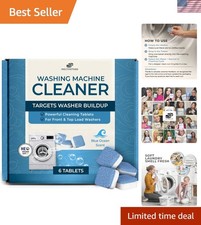Washing Machine Cleaner Tablets Deep Clean Washer Descale, Laundry Tub Clea...