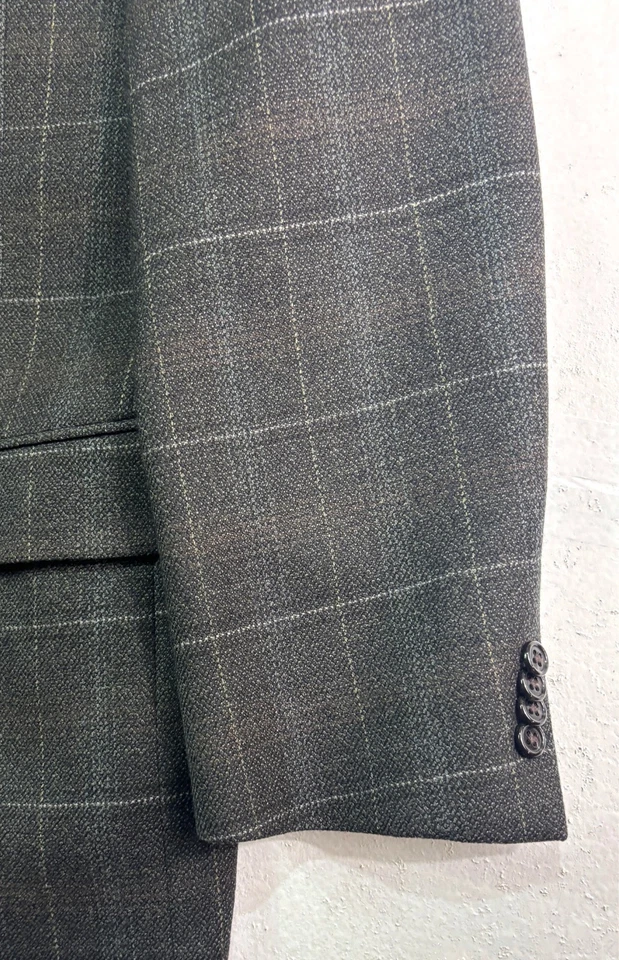 Hart Schaffner Marx 44R Verde Ventana Cuadros Blazer Chaqueta Traje Deportivo Abrigo EE. UU. Foto 2 de 4