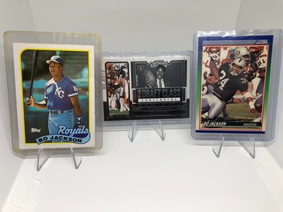 LOT OF 3 Bo Jackson Cards Topps 1989-Panini Contenders 2023-Score 1990
