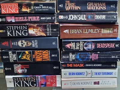 Stephen King -- Dean Koontz -- Brian Lumley  Lot - Choose - Build a Collection