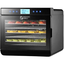 Magic Mill Food Dehydrator 10 Stainless Steel Trays 700W Digital Timer 95°-167°F