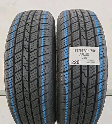 GEBRAUCHT: 2 REIFEN 4 JAHRESZEITEN 155/65R14 75H APLUS A909 ALLSEASON M+S