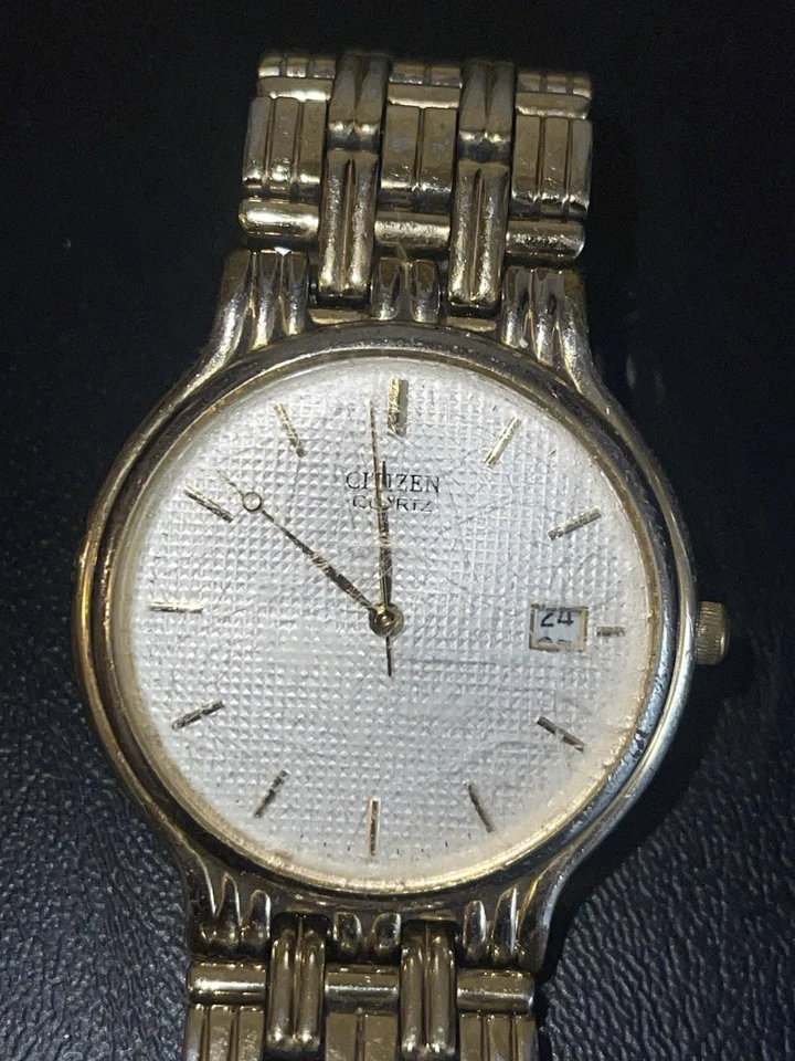 Reloj calendario vintage para hombre Citizen Lattice Hobnail #5510-F52584 Foto 3 de 4