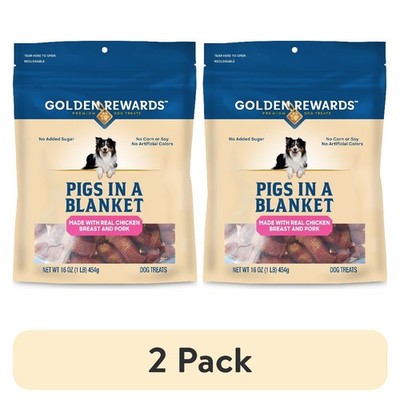 Pigs in a Blanket Chicken and Pork Sausage Dog Treats 16 oz 2 Pack