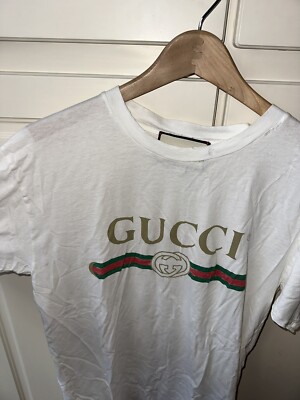 Gucci 1980 Printed Shirt T-shirt With Embroidered Flower and Gucci 1980 Printed Shirt T-shirt With Embroidered Flower and