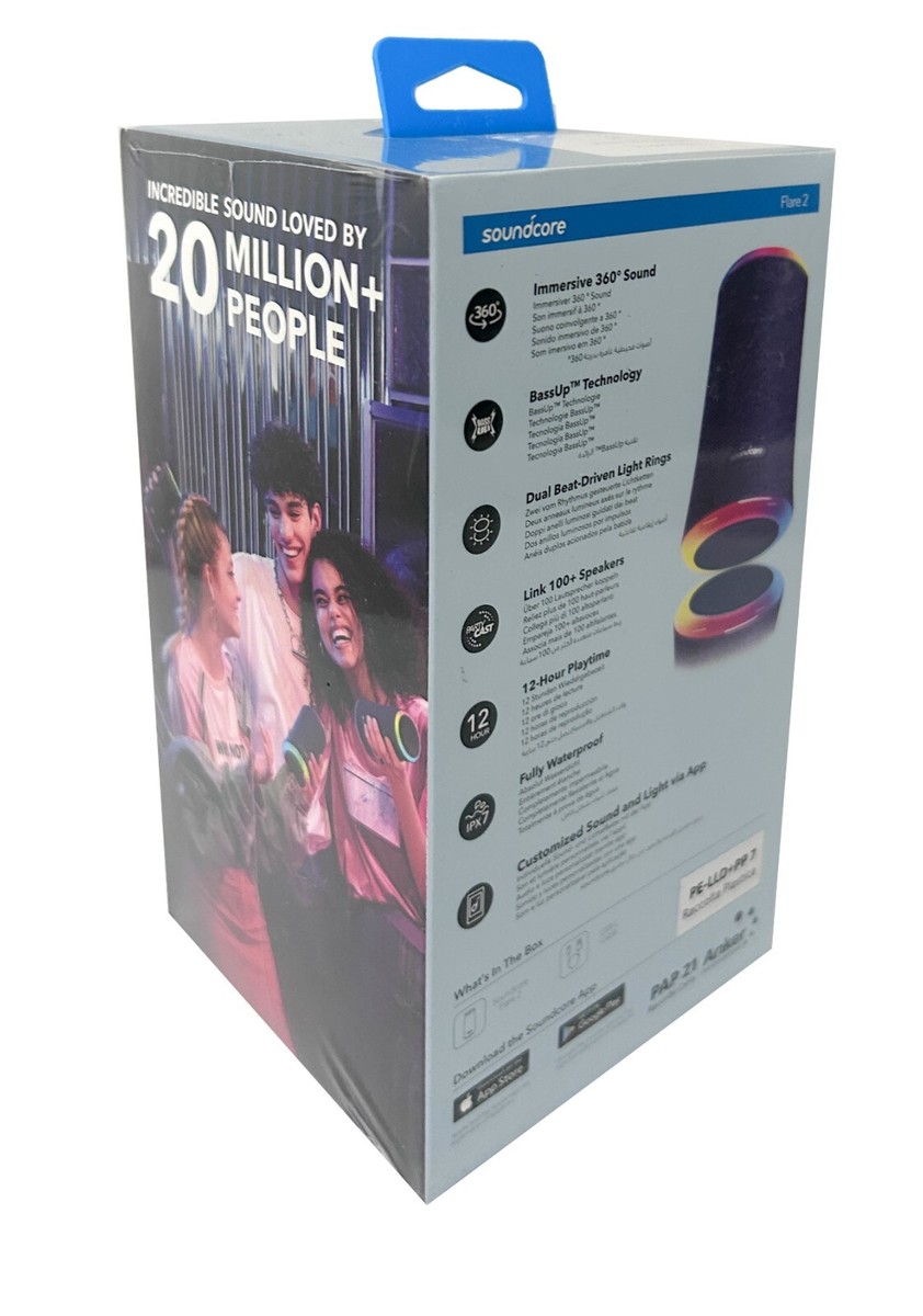 Anker Soundcore Flare 2 Immersive 360' Sound Portable Waterproof