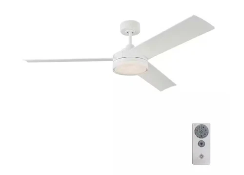 Monte Carlo Fan Company Cirque Indoor Ceiling Fan, Matte White - 3CQR56RZWD - Picture 5 of 7