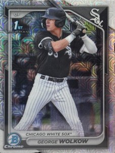 2024 Bowman George Wolkow Chrome Mega Box Mojo #BCP-144 1st White Sox