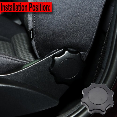Pair For Passat B5 Polo Golf Caddy Transporter Black Seat Adjustment Knob Handle - Imagen 6 de 6